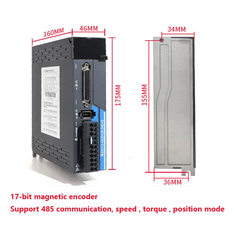 400W/750W servo motor +Economical Planetary Gear Motor 2-in-1 with PS100 Servo Driver for Racing Simulator Motion System