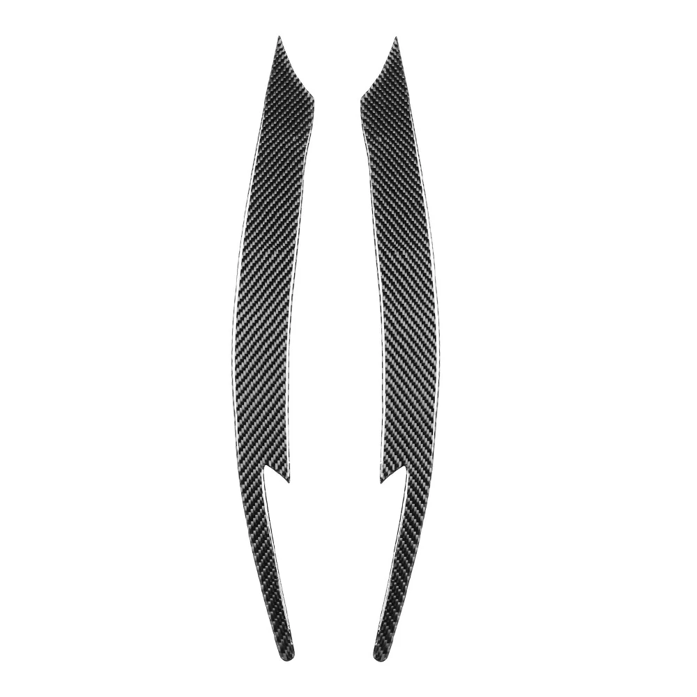 

2pcs Carbon Fiber Car Headlight Eyelid Eyebrow Trims Left & Right Fit for Subaru Impreza WRX STi X 10th 2008-2011