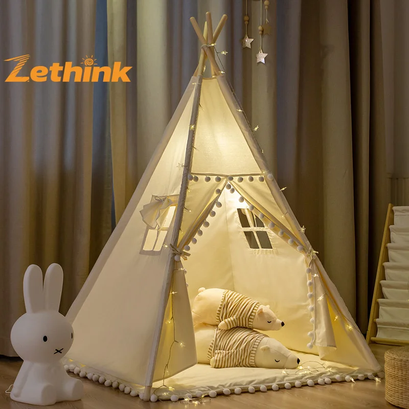 Kids Home Decore Baby Indoor Tent Bedroom Decoration Playhouse Tent Diy Toy Teepee Play Tent for Kids Boy Girls