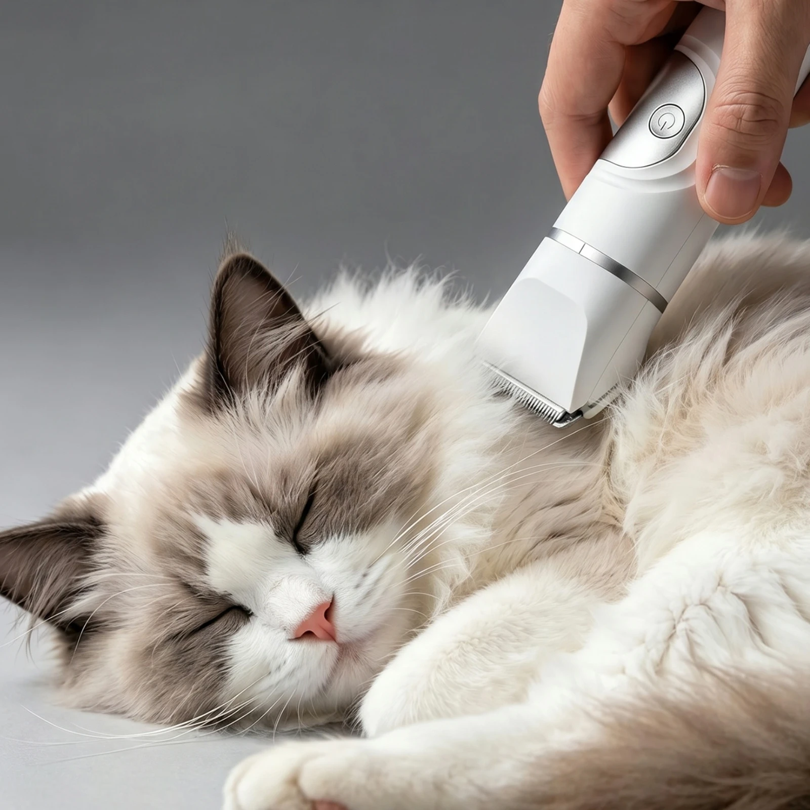 Pet Grooming Kit Ergonomic Pet Clippers with Nail Grinder Dog Hair Clipper with Attachments Handheld Compact for Dogs