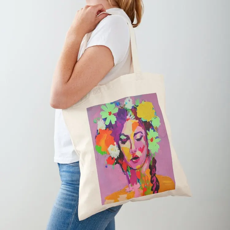 

Marmee's Embrace: Woman's Portrait Tote Bag Women's beach bags Woman shopper bag bag for beach Reusable bags