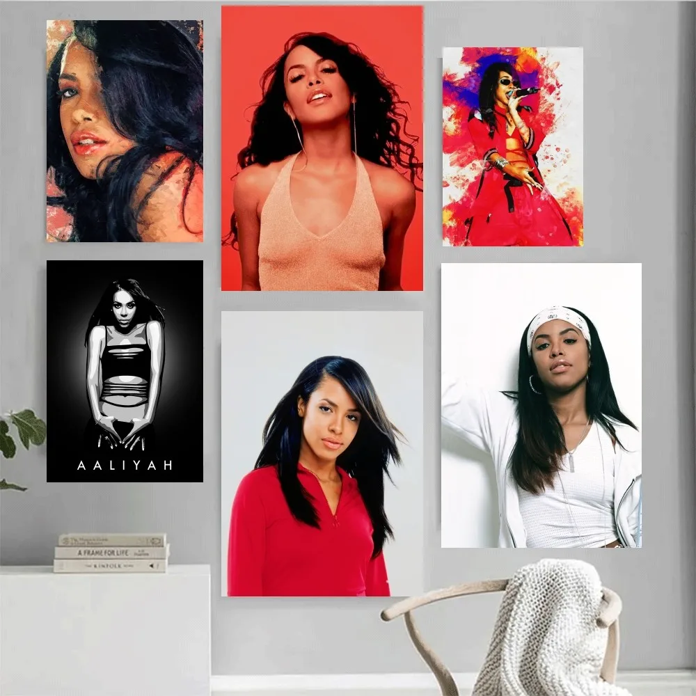 Singer A-Aaliyah Actress Poster Home Office Wall Bedroom Living Room Kitchen Decoration Painting