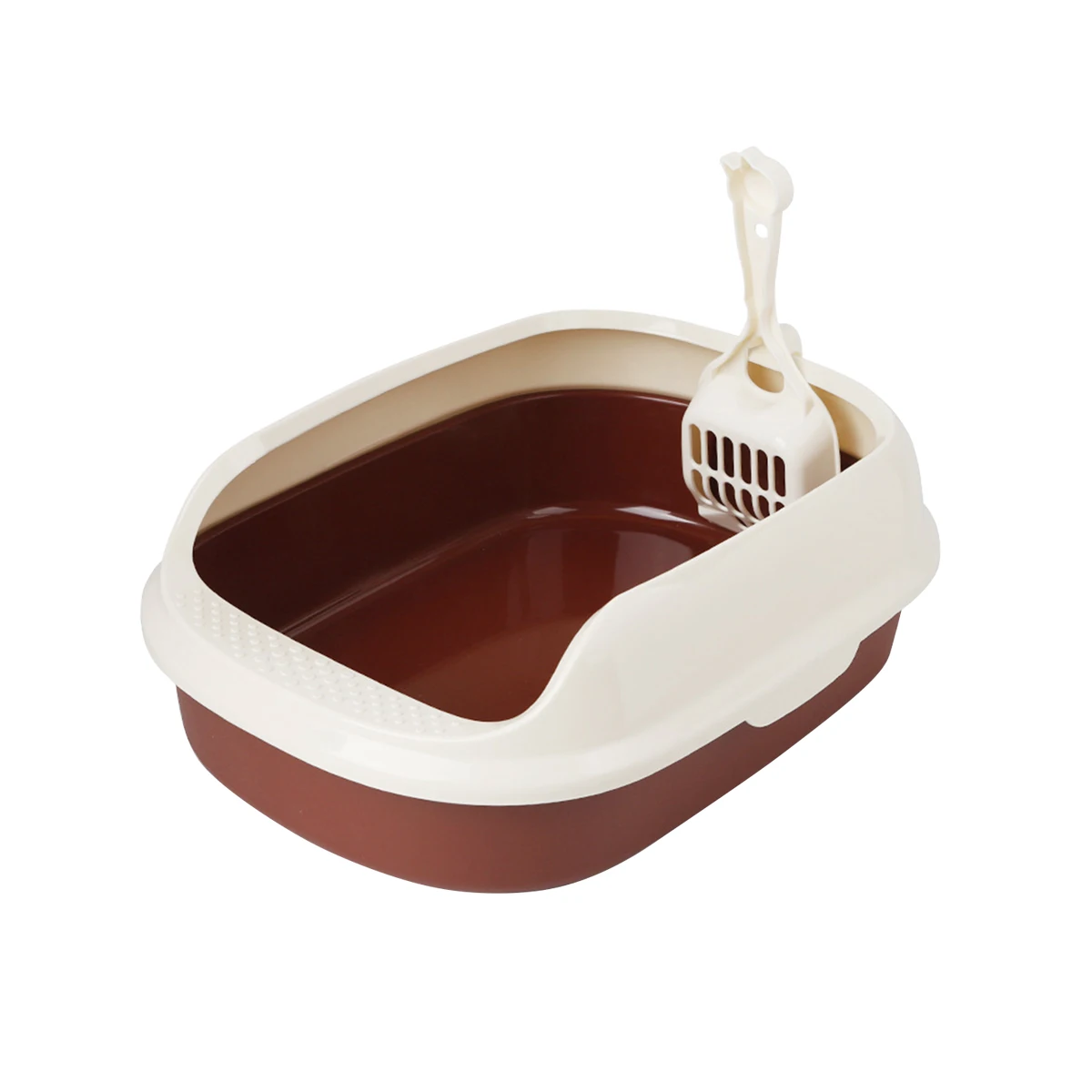 

Cat Litter Box Durable Environment-friendly Practical Use Prevents Litter Scattered Easy Potty Training Pet Supplies