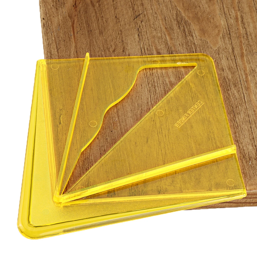 Plastic Center Finder Woodworking Round Square Workpiece Center Finder 45/90 Degree Scribing Tool