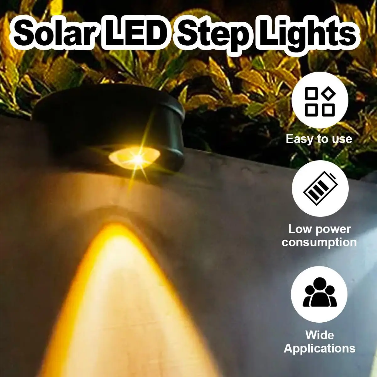 

Solar Swimming Pool Side Led Light Underground Deck Outdoor Lights Stair Step For Decoration Wall Fence Waterproof Inground Lawn