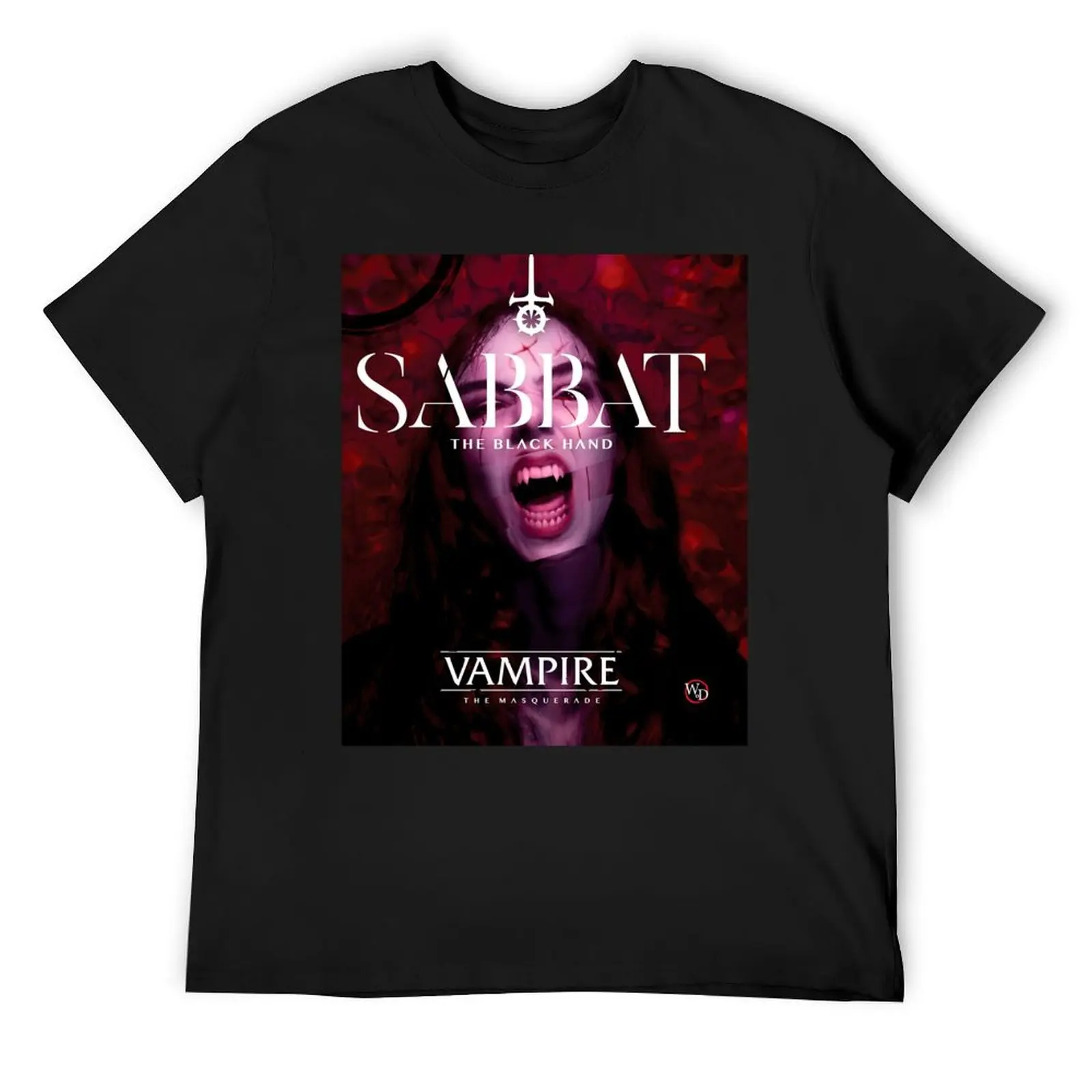 

Vampire The Masquerade Bloodlines Sabbat the black hand T-Shirt shirts graphic tee T-shirts man customs vintage men clothing