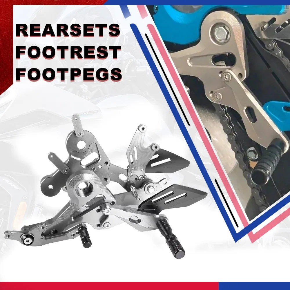 450SR 450SS 2022 2023 Accessories Motorcycle Adjustable Rear Set Rearsets FOR CFMOTO 450 SR 2022-2023 Footrest Foot Pegs 2024