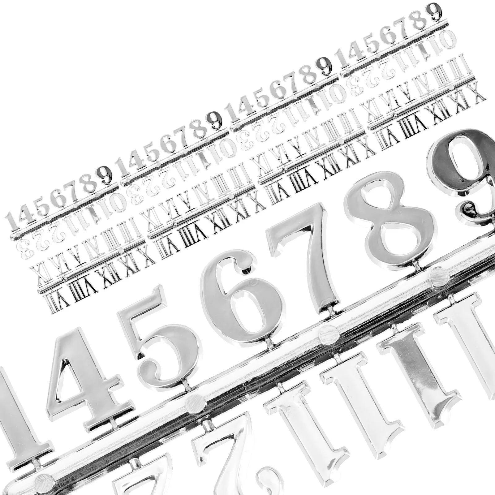 

8 Pcs Clock Number Plate Roman Numerals Replacement Numbers for Component Wall Accessories Plastic Parts
