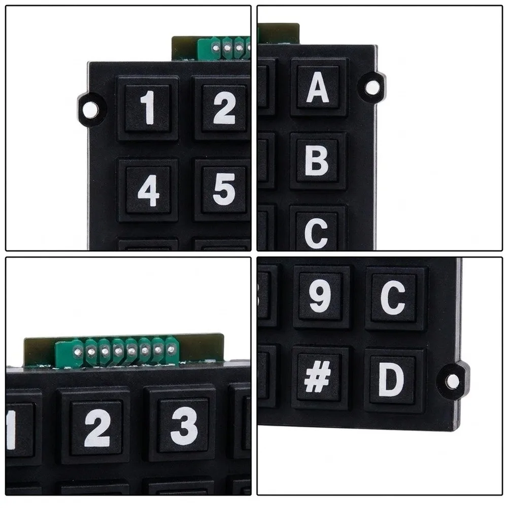 For 4x4 For Matrix Keypad Module Dual Pack for Microcontroller Development Featuring 16 Key Layout and Reliable