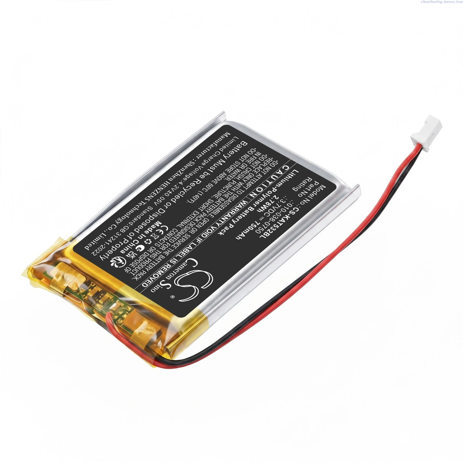 3.7V 750mAh Replacement Crane Remote Control Battery for KAR-TECH 3A5322A 4 Button Control 390132A Putzmeister A612627