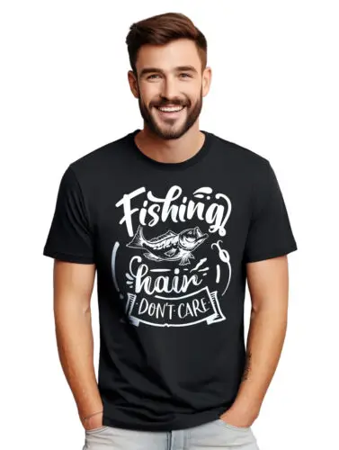 Fishing Hair Don't Care t-shirt - Funny and Reel-y Relaxed! Funny t-shirt, Unise