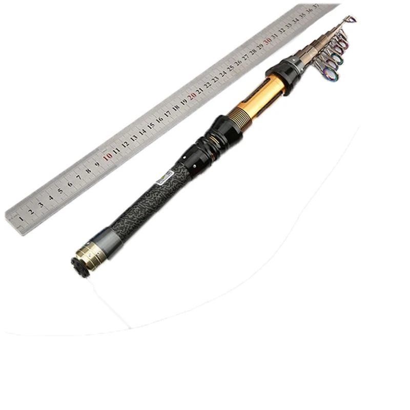 Hot Fishing Rod Super Short Fishing Rod With Golden Colorful Guide Ring For Travel,Winter Fishing