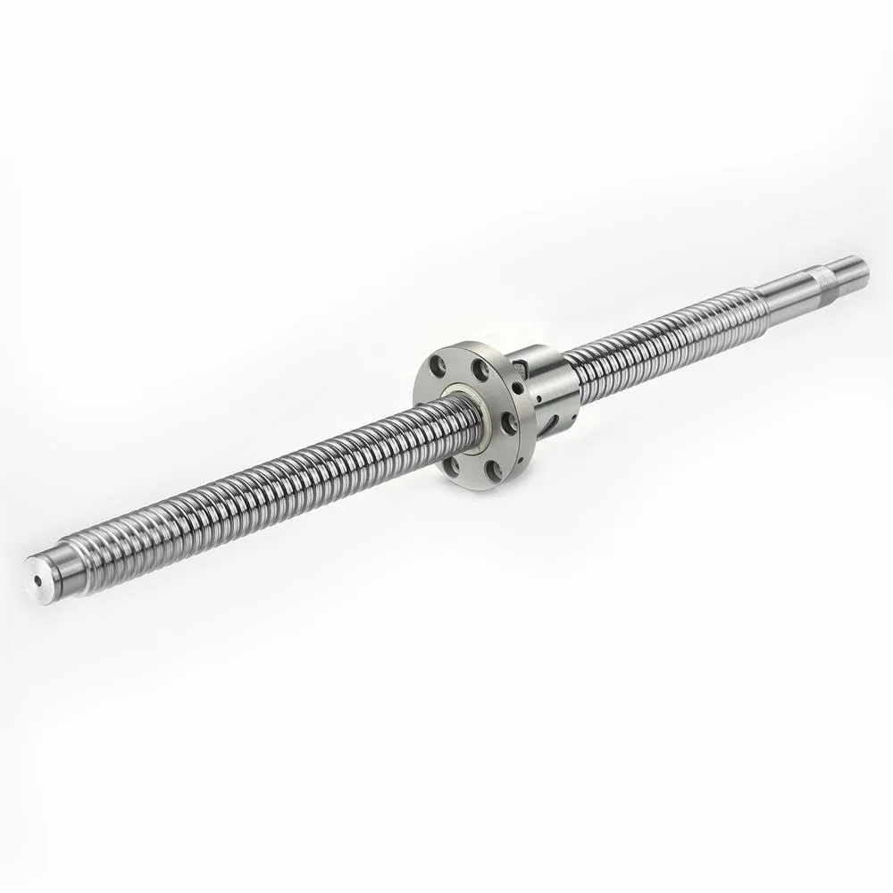 Custom numerical control screws 2005 ball screws with 20 mm rotary nuts machined ball screws with 20 mm nuts bearing core