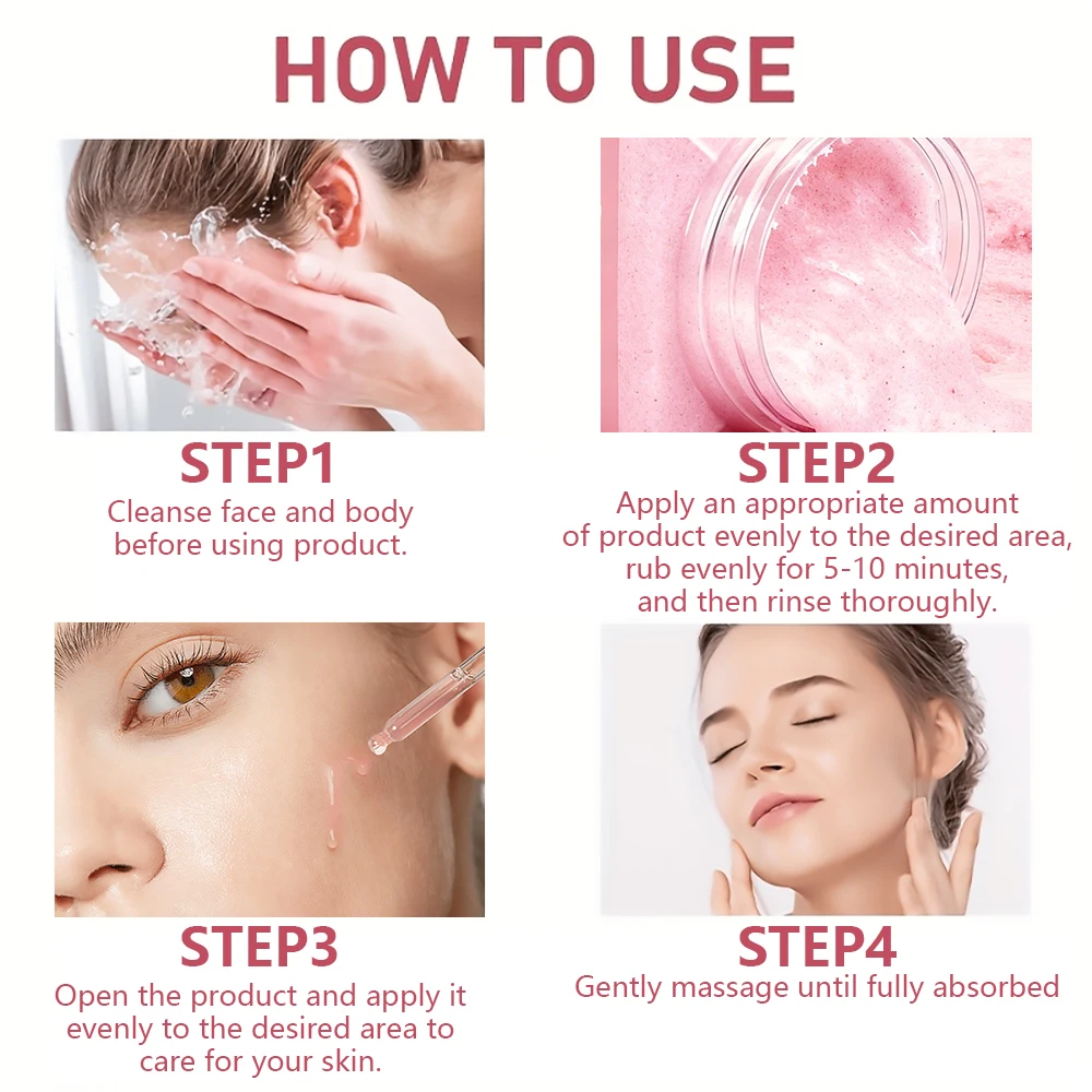 SUYARUN Collagen Serum & Scrub Set - Intensive Exfoliating, Moisturizing & Revitalizing Combo for Glowing Skin.