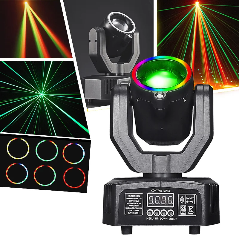 

Mini Moving Head Light DMX Sound Control Remote for Disco DJ Strong Beam Wedding Event Lighting Effect For Party