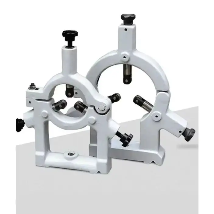 Heavy Duty Lathe Center Support Roller, Cast Iron Wear Resistant Bracket Roller for Spark Machine,