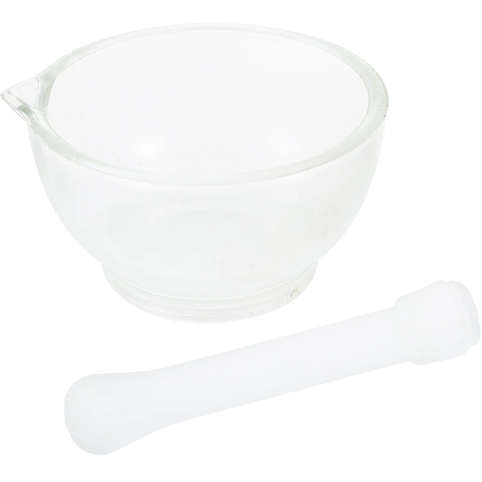 

Glass Mortar Pestle 75mm Ergonomic Design Garlic Ginger Crusher Kitchen Supplies Spice Grinder for Home Restaurant