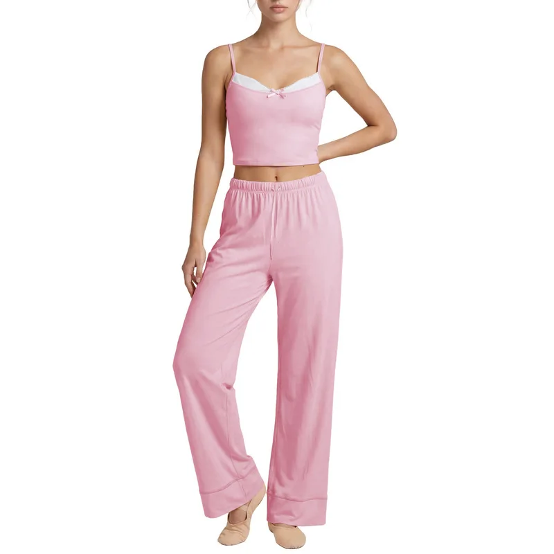 SVETLIN EU US Size High Quality Yoga Tank Top And Pants Set Sports Pilate Gym Fitness Workout Training Stretch Camisole Set
