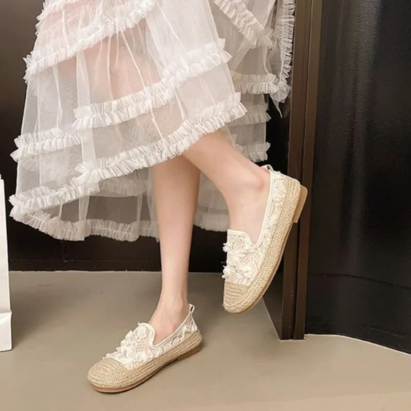 

Women Airy Fisherman Sandals Hot Season 2026 Easy-On Shallow Opening Parisian Design Comfort Walking Shoes for Expecting Mothers