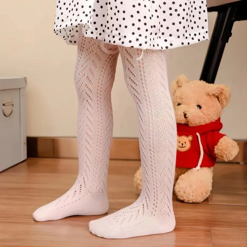 Summer Baby Girls Tights Hollow Out Mesh Stockings For Kids Fishnet Clothing Toddler Spain Style Thin Bottom Pantyhose