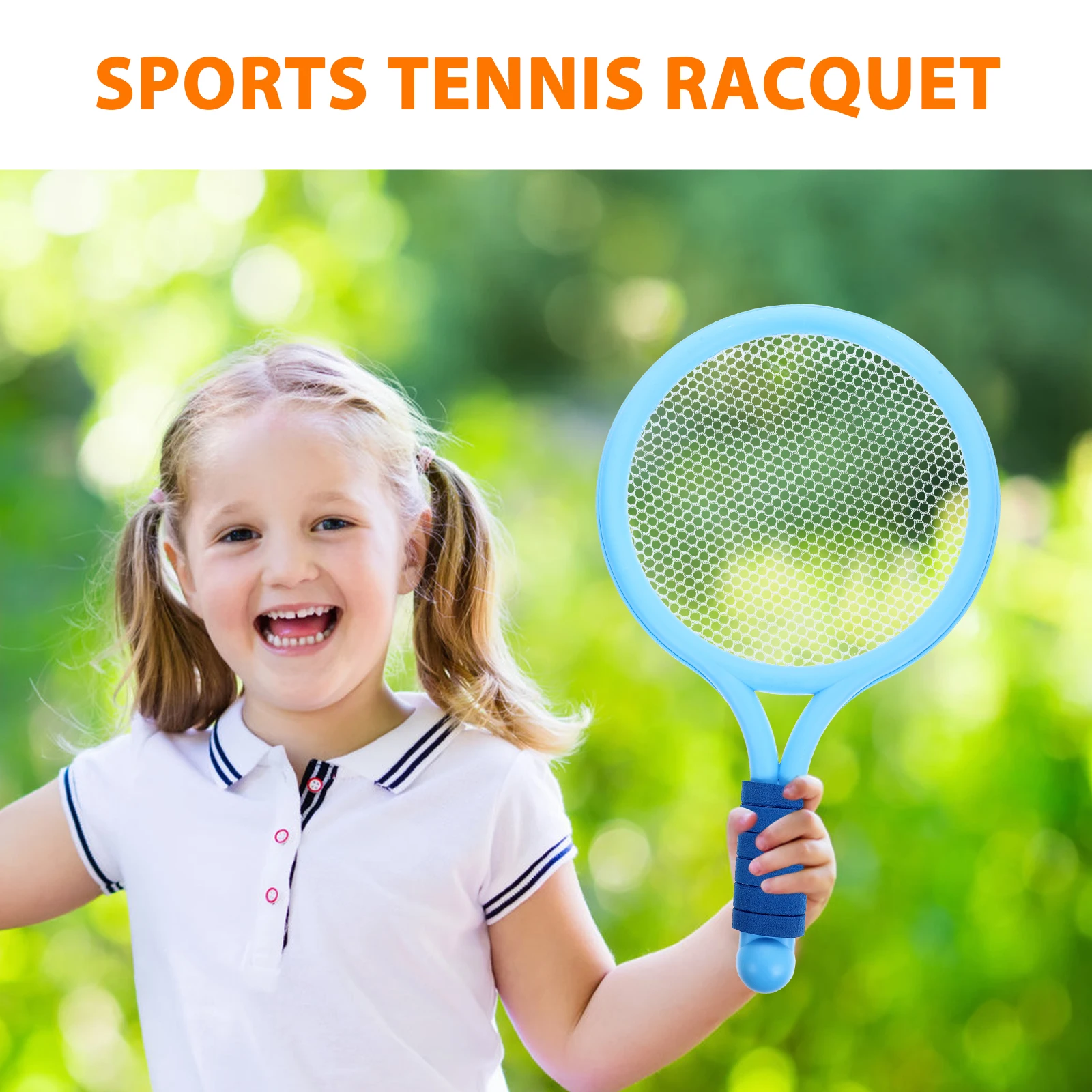 

2Pcs Tennis Racket Durable Practical Fine Workmanship Design Childrens Athletic Ability Enjoyable Outdoor Sports Fitness