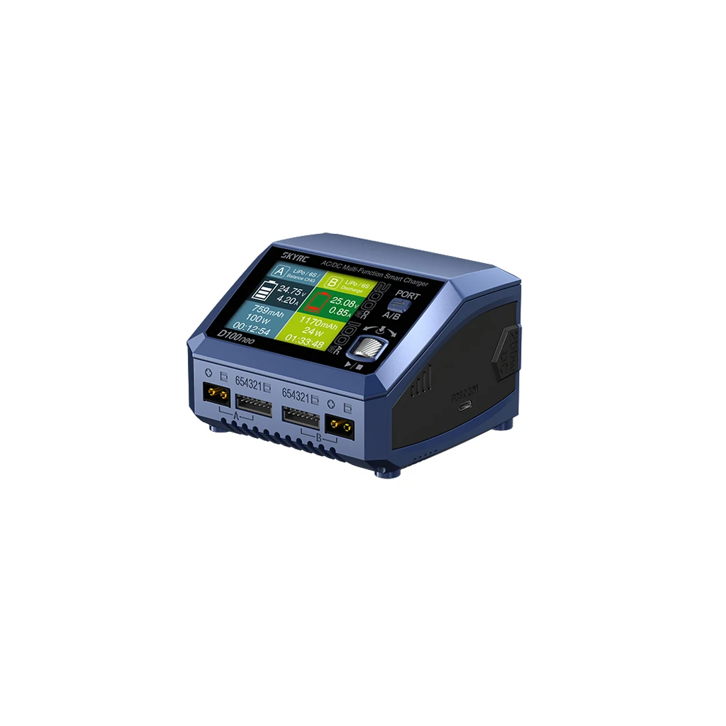 

SkyRC D100neo Smart Charger SK-100199 AC100W DC200W Smart Lipo Charger Replacement For D100 V2 Upgrade