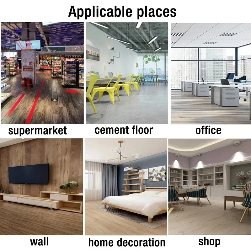 Self-adhesive Wood Grain Floor Stickers 10PCS for Living Room and Bedroom Decoration Flooring Home Decoration Flooring Wallpaper