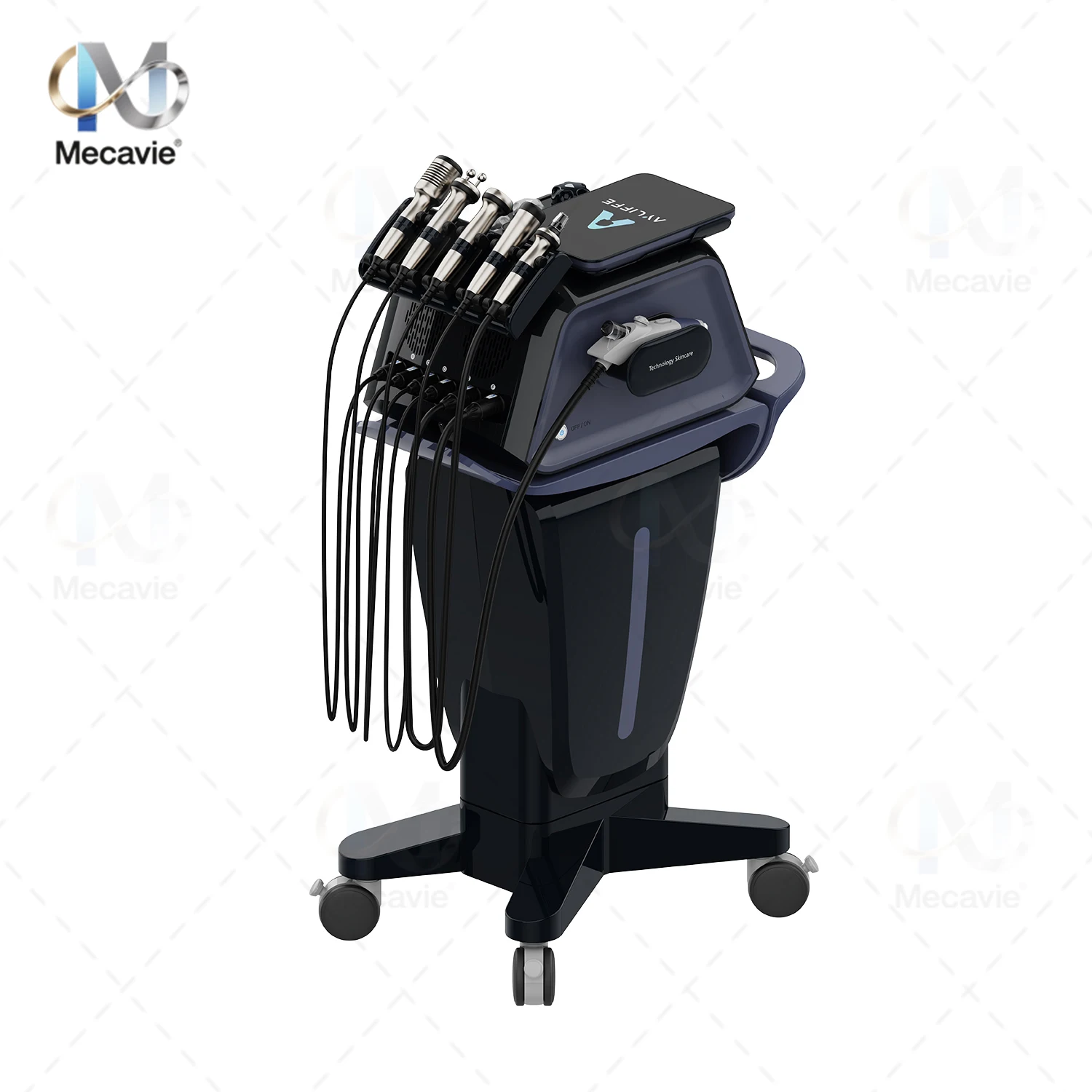 Nouveau 6 en 1 oxygène Hydro Dermabrasion Machine peau nettoyage en profondeur blanchiment du visage Microdermabrasion tête noire dispositif d'élimination