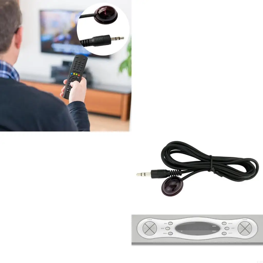 E1PF 3.5Mm Set Top Box Remote Receiver Cable 1.5M for TV Cabinet Placement