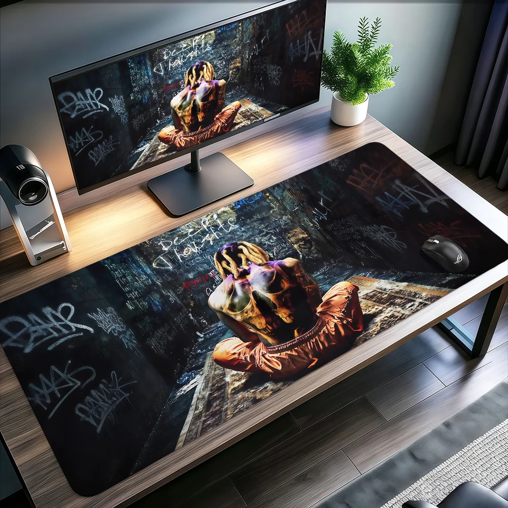 Singer Lil Durk Fashion  Mouse Pad Large Non-slip Lockedge Desktop Computer Desk Mat Keyboard MousePad Office Gamer Student