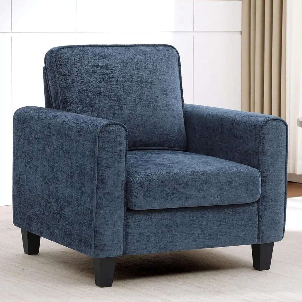 Accent Chair or Living Room, Century ern Upholstered Living Room Chair, Chenille Reading Armchair or Aparent, Waiting Room, Oice
