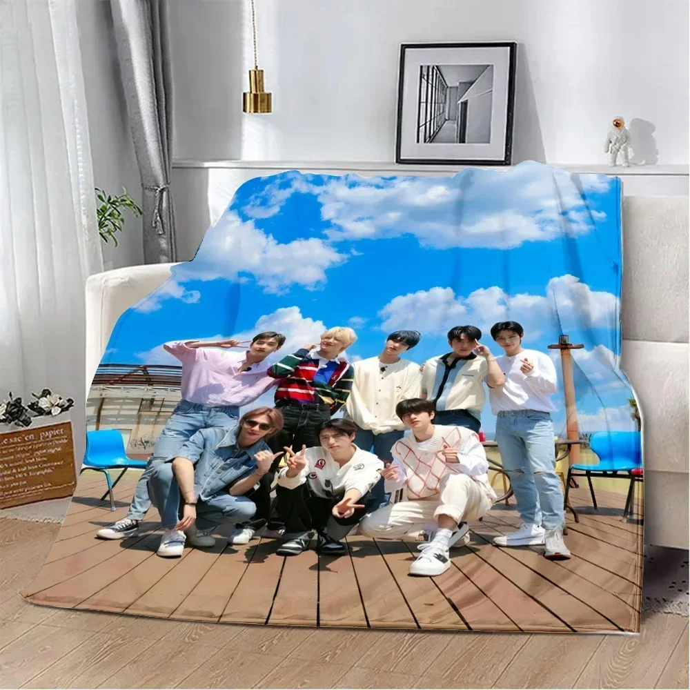 Stray Kids KPOP Printed Throw Blanket  Soft Warm Perfect for Home Travel Picnics and Birthdays