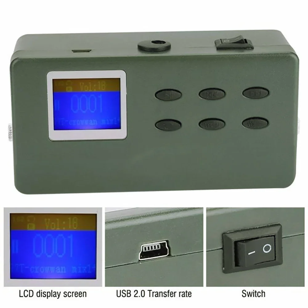 

Electronic Farm Bird-Sound Built-in 182 Songs Outdoor Wild Sound with Two 35W 125dB Tweeter Dedicated Speakers