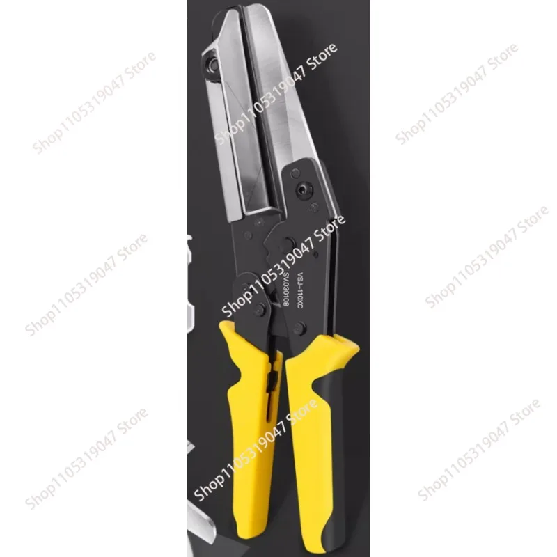 PVC Wire Slot Cutting Tool 45°/90°Multi Angle Manual Plastic Trunking Cutter PE PPR Plastic Pipe Cutting Trim Scissor VSJ-110XC