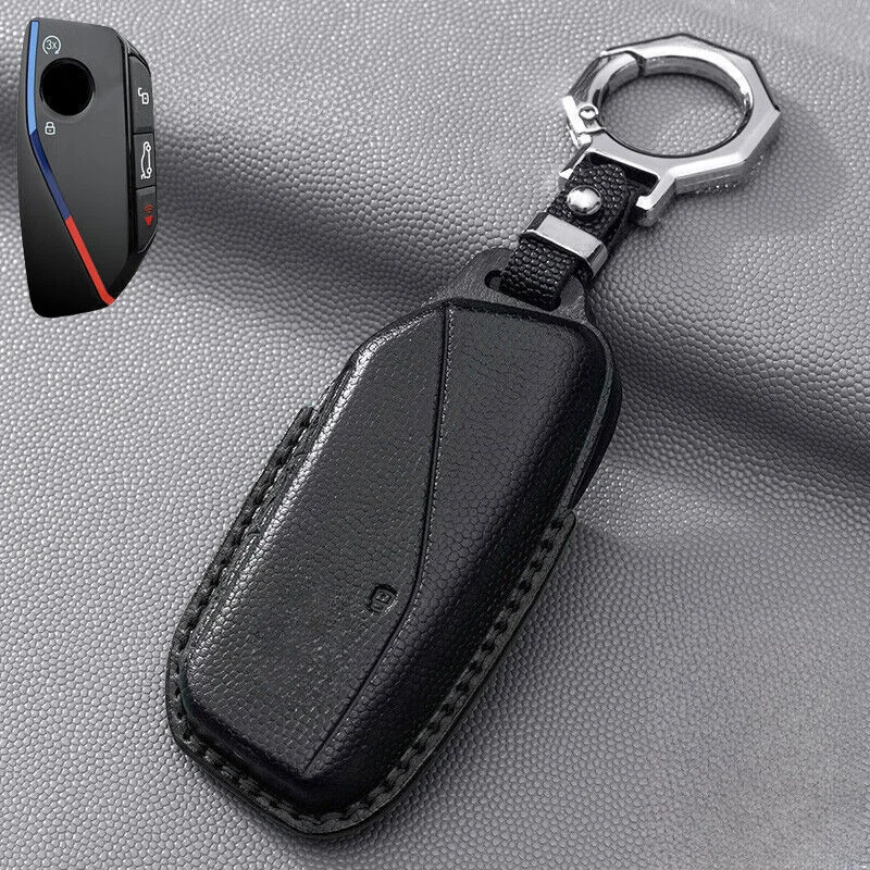 Z+ Genuine Leather Car Remote Key Fob Case Cover For BMW G07 IX I7 XM X7 7 Series