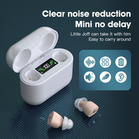 Wireless Earphones In Ear Loudspeaker Microphone Headset with Charging Case Digital Power Display Invisible Elderly Earbuds