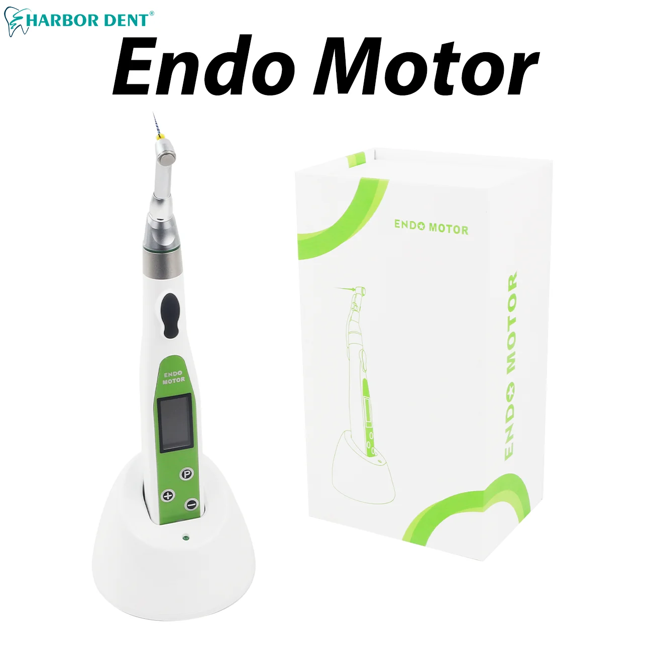 Dental Endo Motor Wireless 16:1 Reduction Contra Angle Endo Smart with LED Light Endodontic Treatment 9 Preset Programma