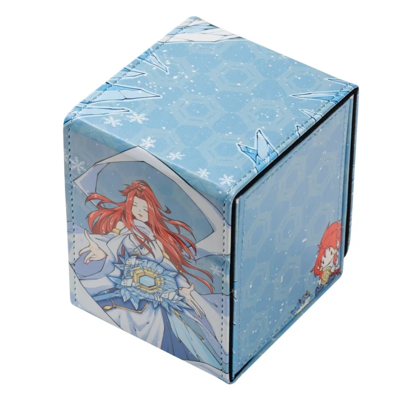 Suitable for Yu-Gi-Oh! Card Box Revealer of The Ice Barrier Window-type Leather Magnetic Cartoon Collectible Card Storage Box