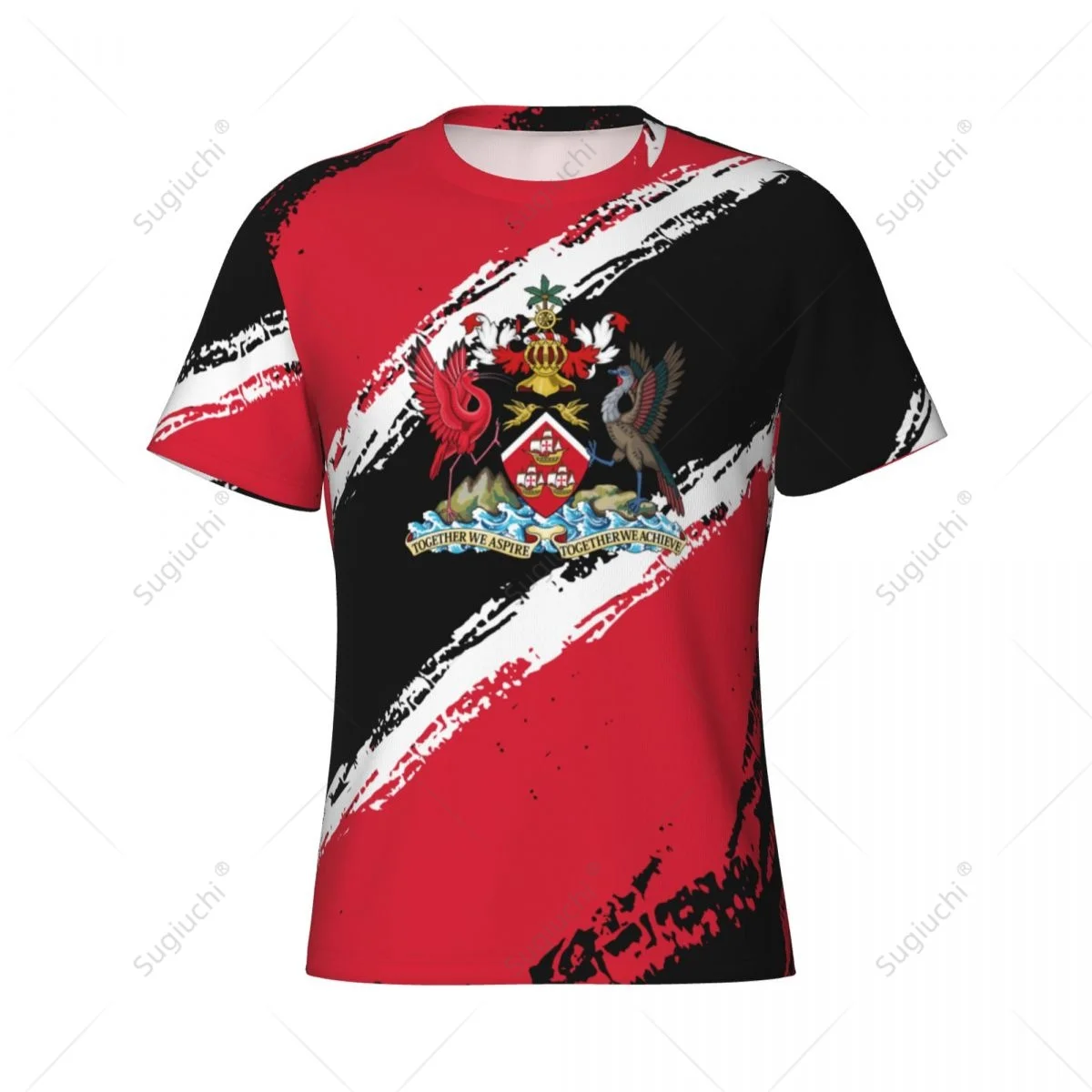 Custom Name Nunber Trinidad And Tobago Flag Color Men Tight Sports T-shirt Women Tees jersey For Soccer Football Fans