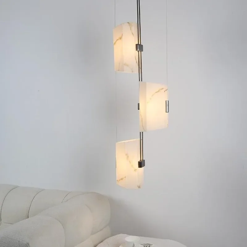 Simple designer bedroom bedside chandelier Italian model room study bed and breakfast versatile multi-head decorative lamps