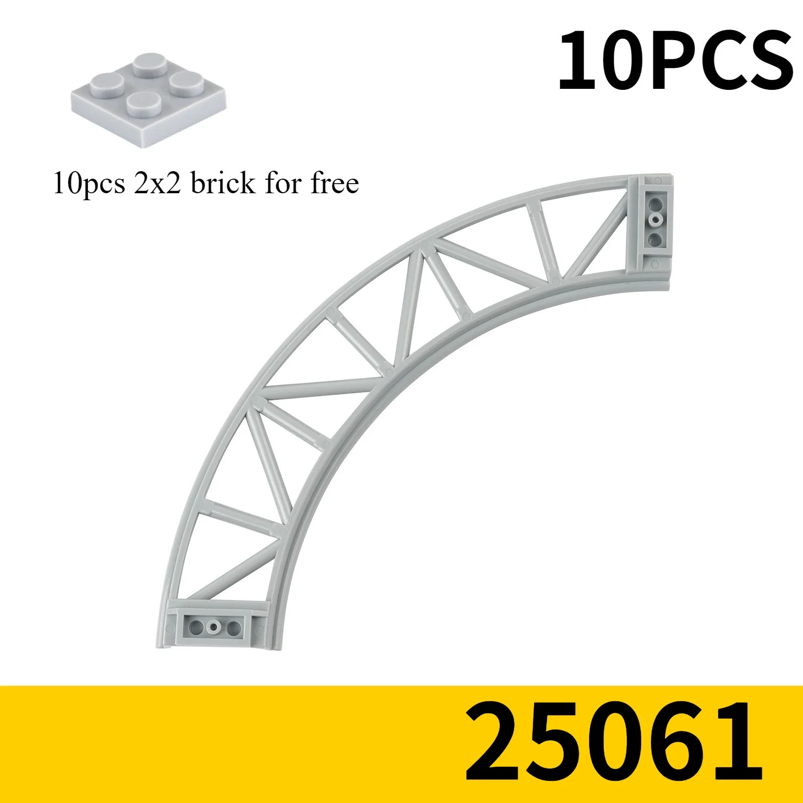 10 STKS Track Achtbaan Spoorweg Stad Trein Technisch Deel Bouwstenen Cadeau voor Kinderen Compatibel Leduo 26022 25059 25061 - afbeelding 1