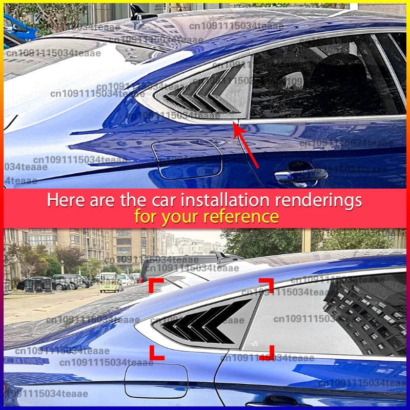 عالية الجودة نافذة السيارة الخلفية مصراع غطاء الكسوة لأودي A5 F5 سبورتباك 4-Door 2017 2018 2019 2020 2021 2022 2023 2024