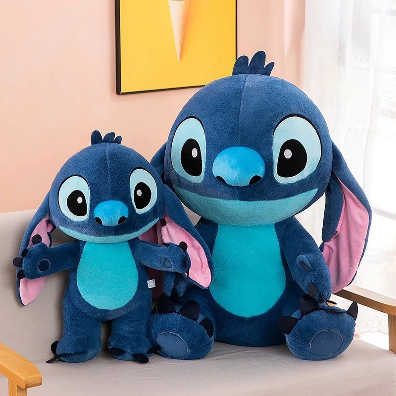 

30-80 см кукла Диснея Лило и Стич, мультяшный ангел, плюшевая игрушка, милая аниме, мягкая кавайная игрушка-компаньон, детский подарок на день рождения