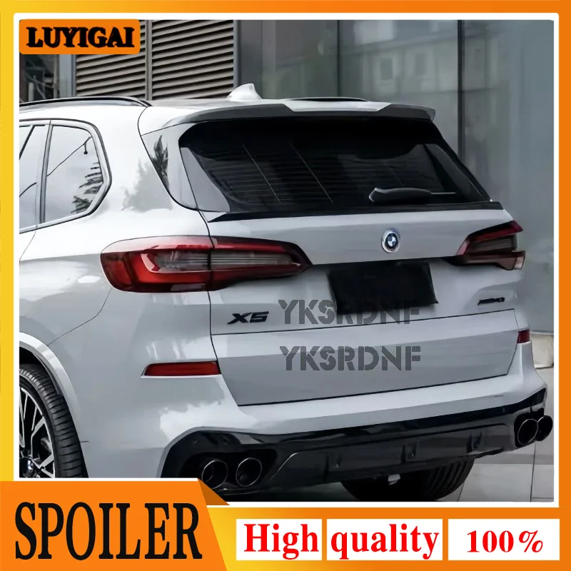 Für BMW G05 X5 2019 2020 2021 2022 2023 2024 X5M Stil ABS Glänzend Schwarz Auto Hinten Flügel Stamm lip Dach Spoiler
