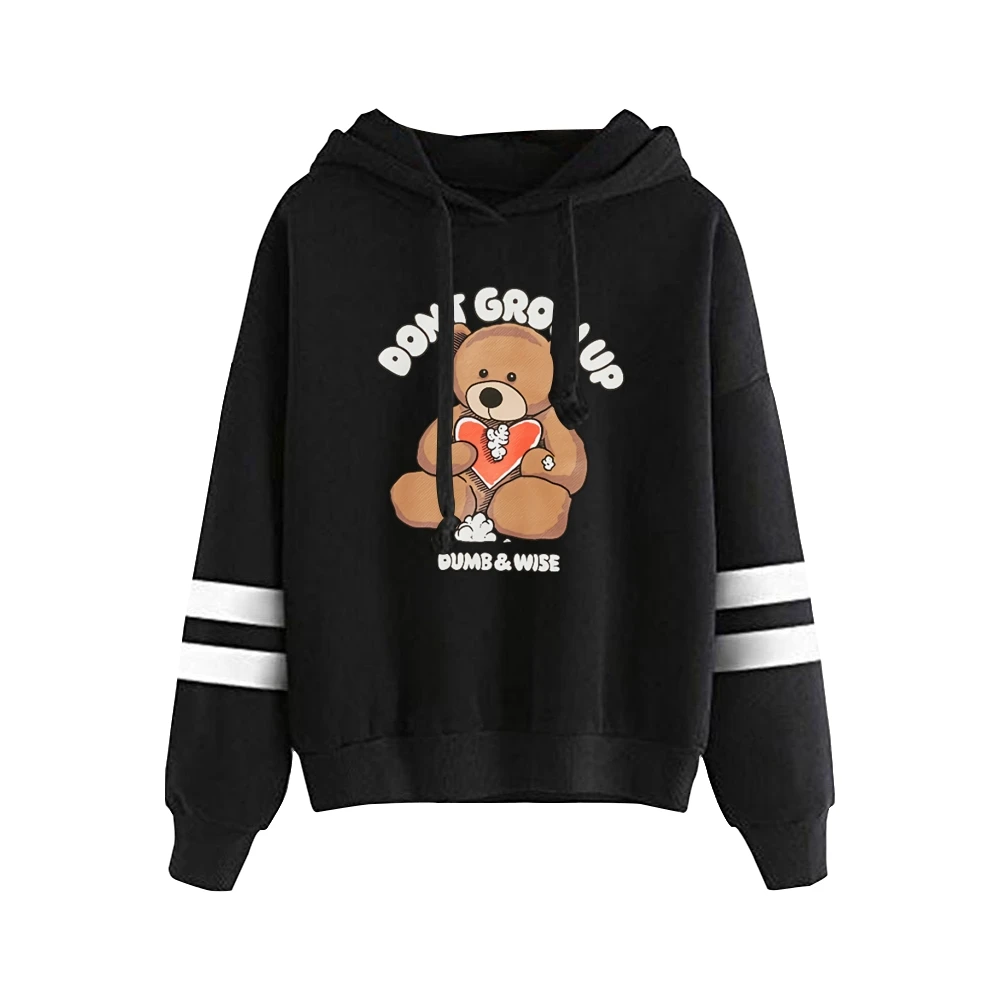 Sweat à capuche sans poche Don't Grow Up pour hommes et femmes, Sam et Colby, manches à barres parallèles, streetwear, sweat à capuche, vêtements à la mode