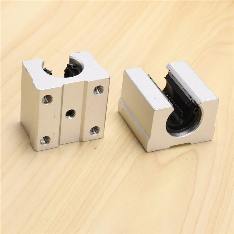 

AB35-16 X SBR12UU 12Mm Aluminum Linear Motion Router Bearing Block, Silver