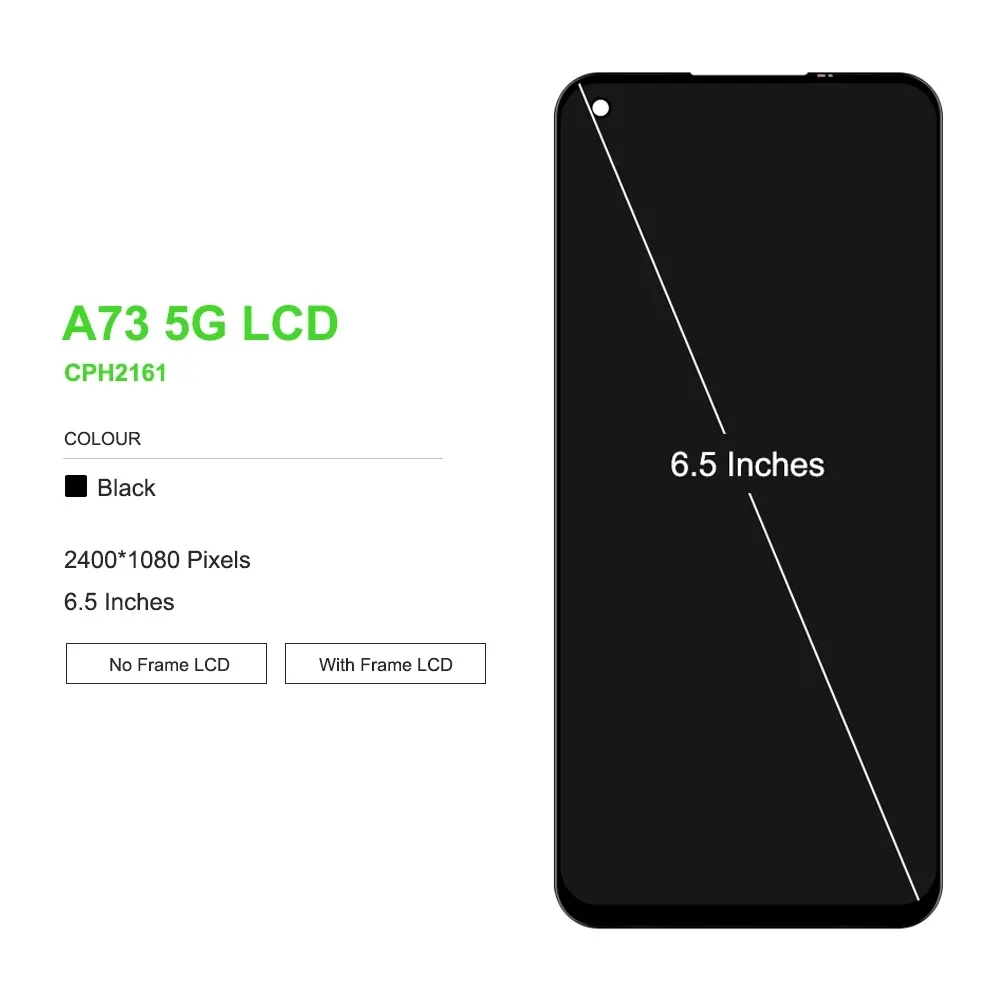 New For Oppo A73 5G CPH2161 LCD Display Touch Screen Digitizer Assembly Replacement 6.5\