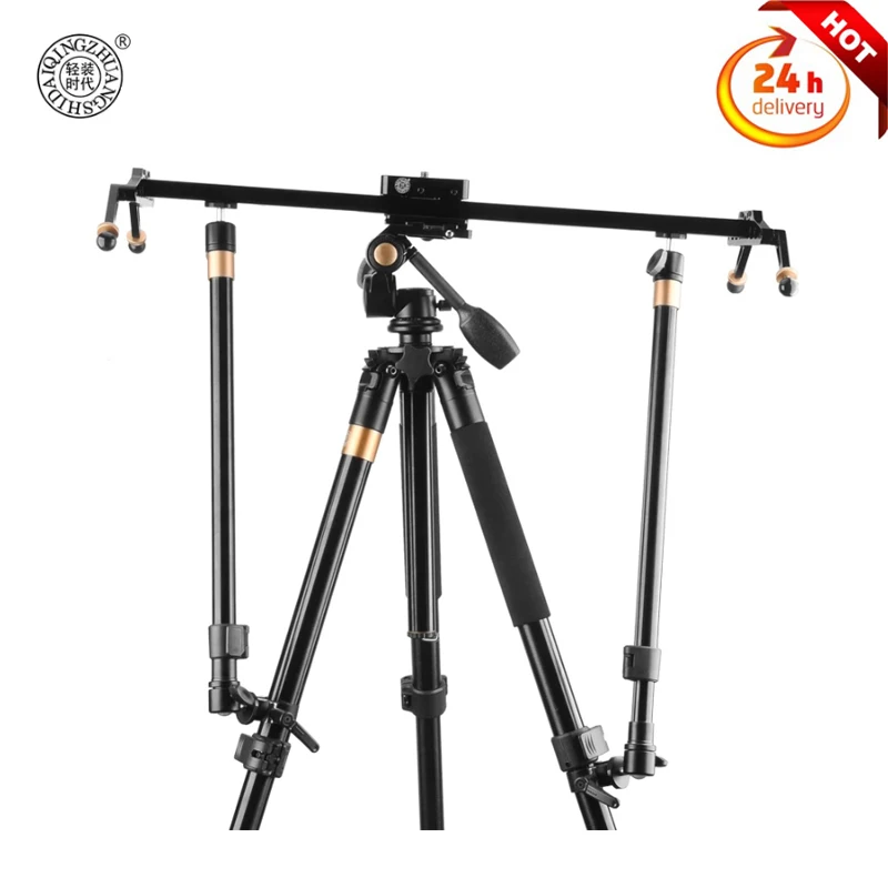 

2pcs QZSD Camera Video Slider Rail Support Rod 92cm for Slider Dolly Track Photography DSLR Camera Stabilizer System Tripod