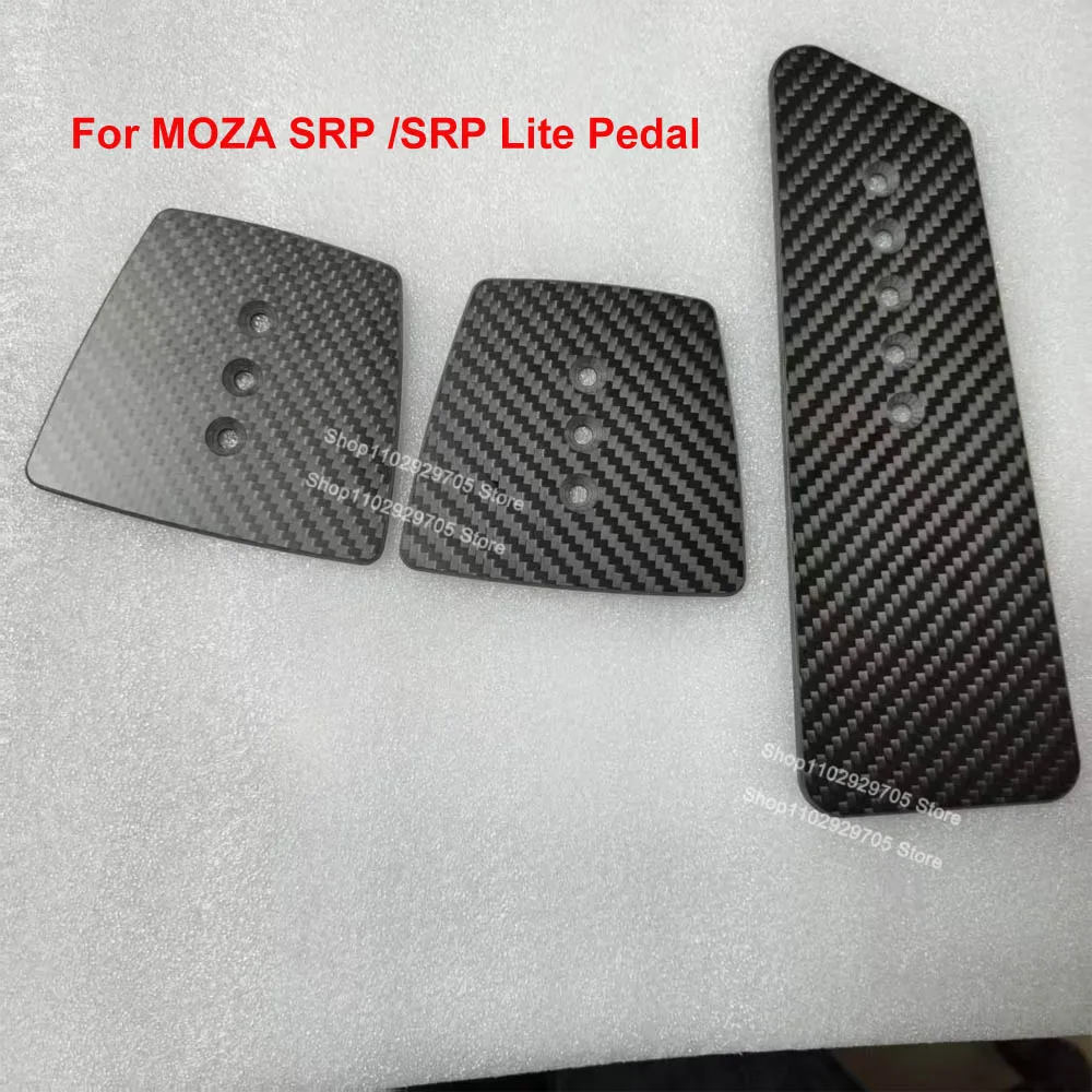 Simracing Game Carbon Fiber Throttle/Brake/Clutch Pedal Panel Modification Upgrade Kit For Moza SRP R3 R5 R9 R12/SRP Lite Pedal