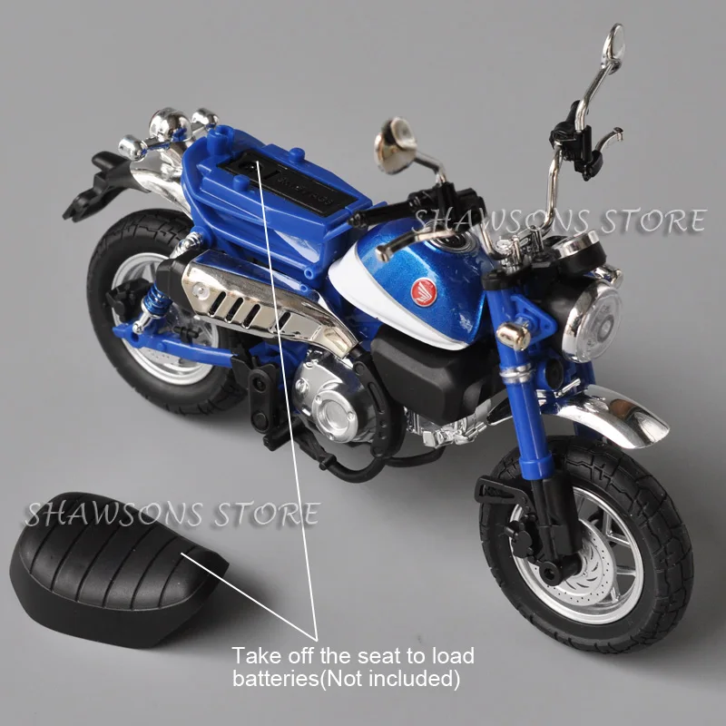 1:12 Scale Diecast Model Motorcycle Toys Monkey125 Mini Bike Miniature Replica